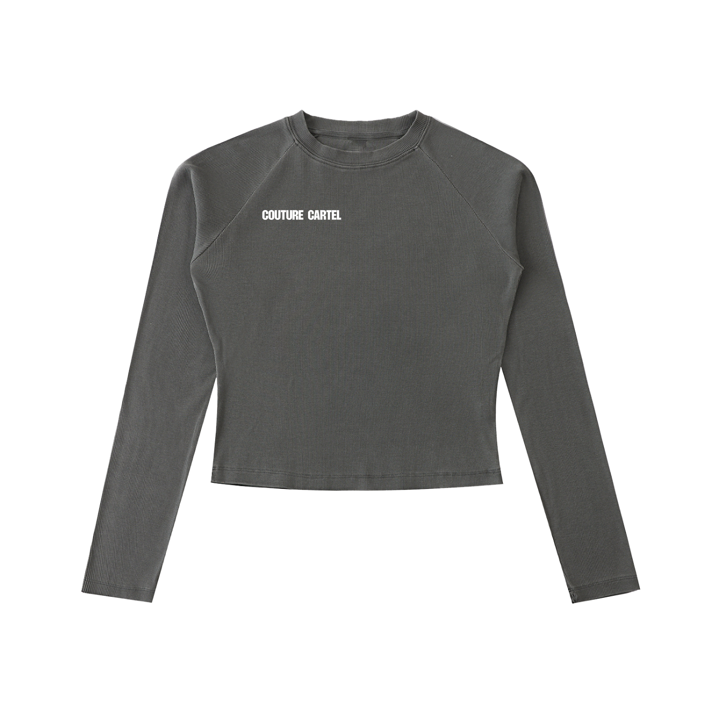 Dyed Washed Raglan Long Sleeve Slim T-Shirt