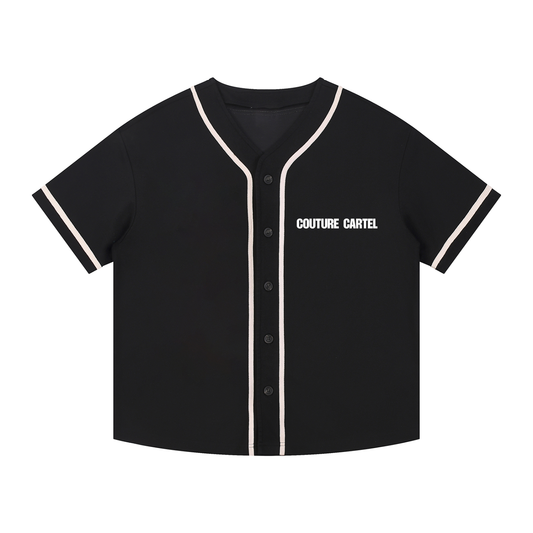 Contrast Piped Button-Up Jersey