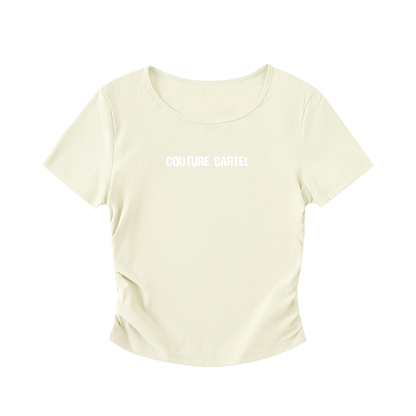 Ruched Bodycon Crop Top